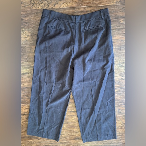 Madewell Slouchy Straight Pants Drapey Twill Brown Mid Rise NWT 2024 Size 14 - Picture 2 of 11